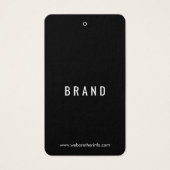 花デザイン業名つるラベルカード (正面)