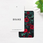 花デザイン業名つるラベルカード (デスク)