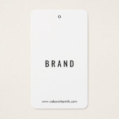 花デザイン業名つるラベルカード (正面)