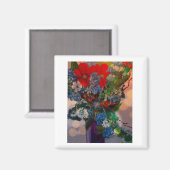 花デザイン磁石 マグネット (正面/裏面)