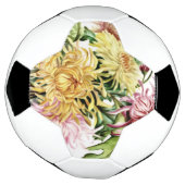 花デザイン サッカーボール (回転)
