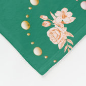 花デザイン フリースブランケット (角)