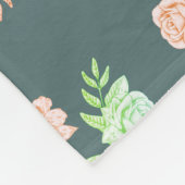 花デザイン フリースブランケット (角)