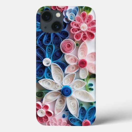 花デザインiPhone 13ケース Case-Mate iPhoneケース (裏面)