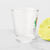 花トロピカル フラミンゴ ブライダルシャワー ショットグラス (左)