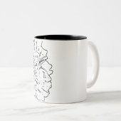 花ナチュラル ツートーンマグカップ (正面右)