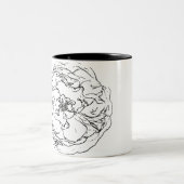 花ナチュラル ツートーンマグカップ (中央)