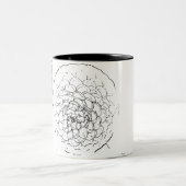 花ナチュラル ツートーンマグカップ (中央)