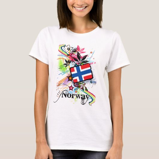 花ノルウェー Tシャツ (正面)