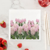 花ハイアシンスとチューリップバスケットディナーナプキンズ (インサイチュ)