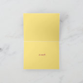 花ハートのブーケ アート ありがとうカード サンキューカード (内部)