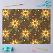 花ハートティッシュペーパー 薄葉紙 (クラフト)