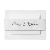 花ハートメキシ結婚カン 招待状ベリーバンド (正面例)