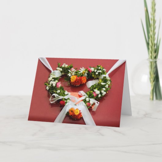 花ハートリースカード シーズンカード (正面)