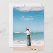 花ハート形ハッピーマザーズデイ 招待状 (裏面)