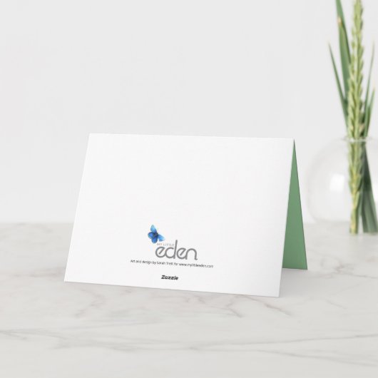 花ハート花束がアートマザーズデイを彩った カード (裏面)