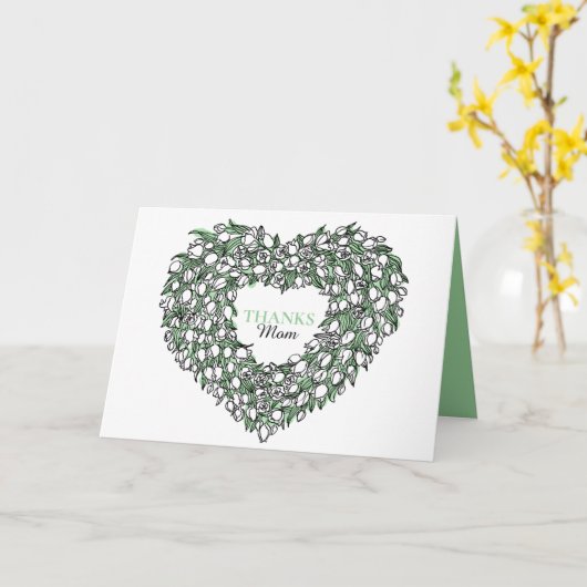 花ハート花束がアートマザーズデイを彩った カード (黄色い花)