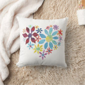 花ハート クッション (ブランケット)