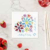 花ハート スタンダードカクテルナプキン (インサイチュ)