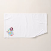 花ハート バスタオルセット (ハンドタオル)