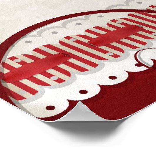 花ハート ポスター (角)