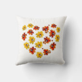 花ハート(蝶あり) クッション (裏面)