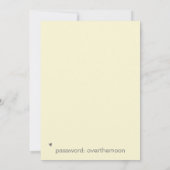 *~*花ハートAR6 QR結婚式日付を保存 招待状 (裏面)