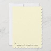 *~*花ハートAR6 QR – 結婚式日付を保存 招待状 (裏面)