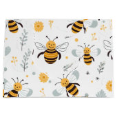 花バブルビー包装紙シートセット3 ラージペーパーバッグ (正面)