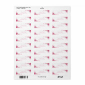 花バラモダン手引き戻エレガントし ラベル (フルシート)