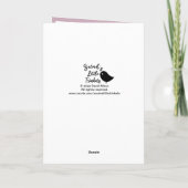 花バレンタインカード付きホワイトドラゴン シーズンカード (裏面)