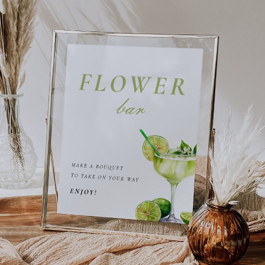 花バーメキシカンフィエスタブライダルシャワー標識 ポスター