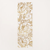 花パタエレガントーンカスタムモノグラムヨガマット ヨガマット (正面)