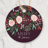 花パタエレガントーンクリスマスホリデー フェイバータグ (正面)