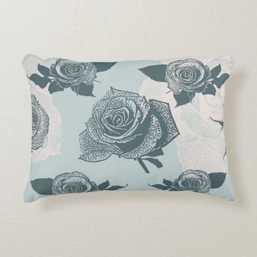 花パターンはとの上がりました アクセントクッション (正面)