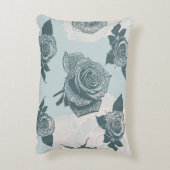 花パターンはとの上がりました アクセントクッション (裏面(縦))