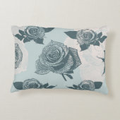 花パターンはとの上がりました アクセントクッション (裏面)