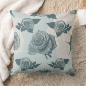 花パターンはとの上がりました クッション (ブランケット)