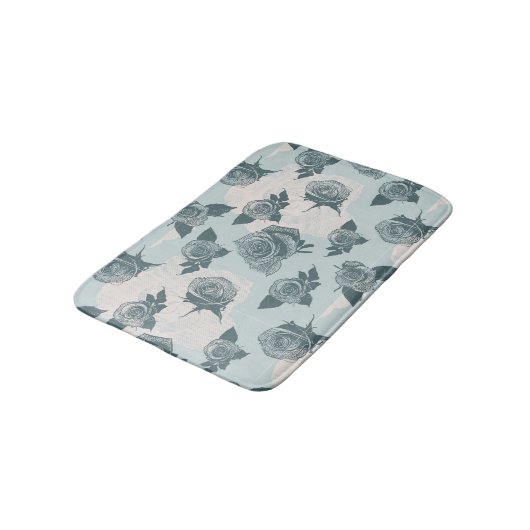 花パターンはとの上がりました バスマット (アングル)