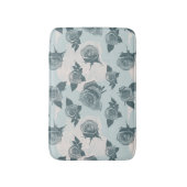 花パターンはとの上がりました バスマット (正面縦)