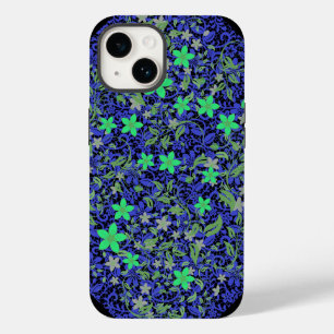 花パターン08.b黒BG Case-Mate iPhone 14ケース