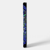 花パターン08.b黒BG Case-Mate iPhoneケース (裏面 / 左)