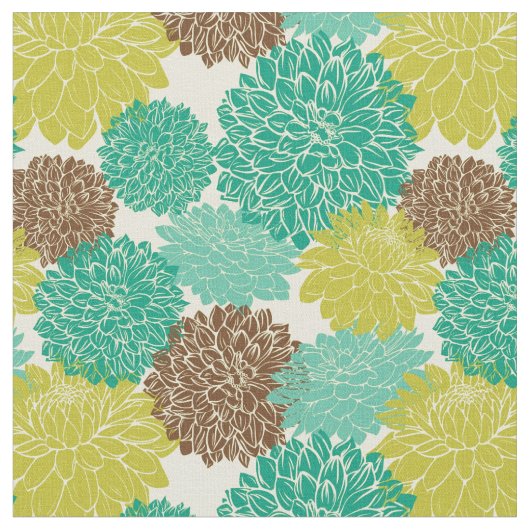 花パターン10 ファブリック (クローズアップ)