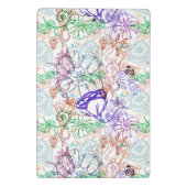 花パターン10 ミニクリップボード (裏面)