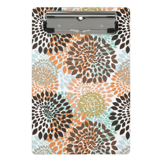 花パターン11 ミニクリップボード (正面)