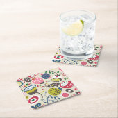 花パターン12 スクエアペーパーコースター (インサイチュ)