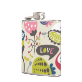 花パターン12 フラスク (左)