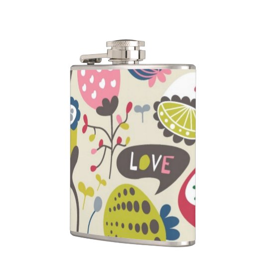 花パターン12 フラスク (左)