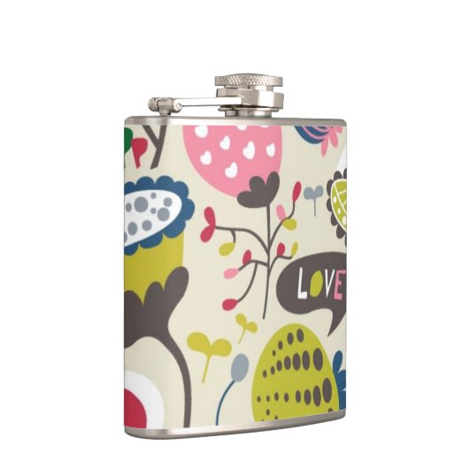 花パターン12 フラスク (右)