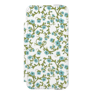 花パターン12 iPhone SE/5/5sウォレットケース